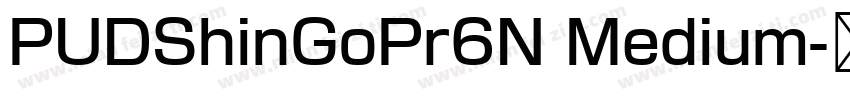 PUDShinGoPr6N Medium字体转换
